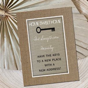 Faire-part Carte postale de changement d'adresse Home Sweet H