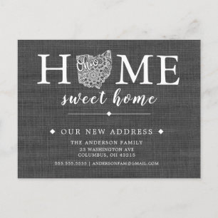 Faire-part Carte postale de l'état de l'OHIO Moving Faire-par