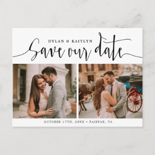 Faire-part Carte postale de mariage à remplir pour sauver not