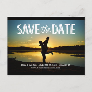 Faire-part Carte postale de mariage 'Romantic Save the Date'