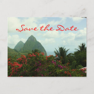 Faire-part Carte postale de mise à jour paradis tropical