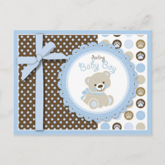 Faire-part Carte postale de nounours