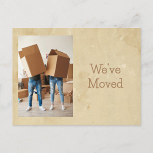 Faire-part Carte postale de rappel d'une nouvelle adresse et 