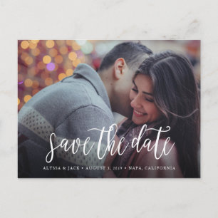 Faire-part Carte postale de sauvegarde de date de mariage écr
