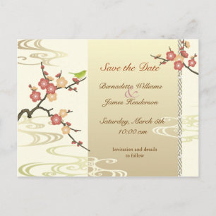 Faire-part Carte postale de sauvegarde de date de printemps