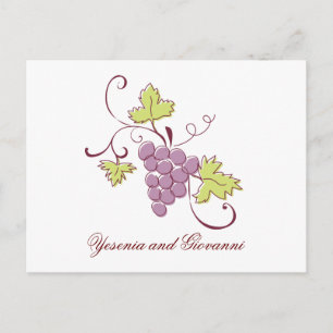 Faire-part Carte postale de sauvegarde de date de vignoble to