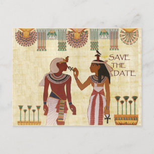 Faire-part Carte postale de sauvegarde de date Égypte ancienn