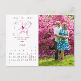 Faire-part Carte postale de sauvegarde de la date