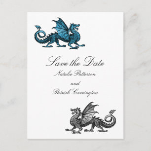Faire-part Carte postale de sauvegarde de la date de mariage 