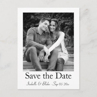 Faire-part carte postale de sauvegarde de photo