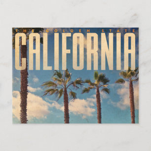 Faire-part Carte postale de voyage vintage en Californie