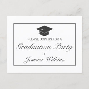 Faire-part Carte postale d'invitation pour une fête de remise