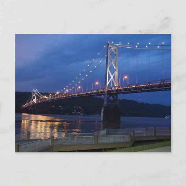 Faire-part Carte postale du pont de nuit (Devant)