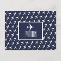 Carte postale Funky Plane Pilot Aviation