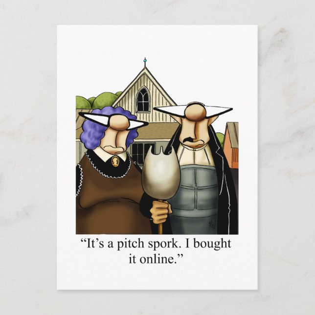 Faire-part Carte postale Humour Drôle (Devant)