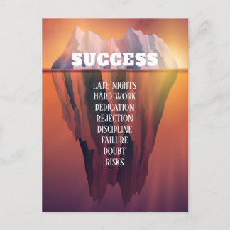 Faire-part Carte postale Iceberg Motivation personnalisée