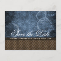 Carte postale Metal Gear Save the Date, Bleue