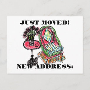 FAIRE-PART CARTE POSTALE NOUVELLE ADRESSE