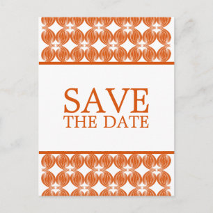 Faire-part Carte postale Orange Modern Deco pour annoncer vot