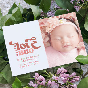 Faire-part Carte postale photo d'annonce de naissance   Love 