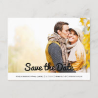 Carte postale pour réserver la date