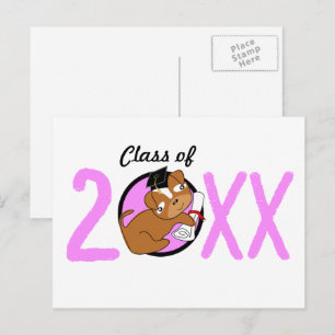Faire-part Carte postale Puppy Pink Blank