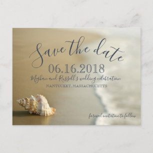 Faire-part Carte postale "Save the Date" pour un mariage sur 