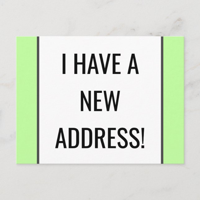 Faire-part Carte postale simple, modeste et simple de nouvell (Devant)