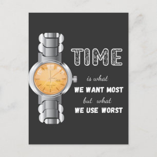 Faire-part Carte Postale Time Inspiration Quote