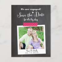 Carte postale Washi Taped Save the Date