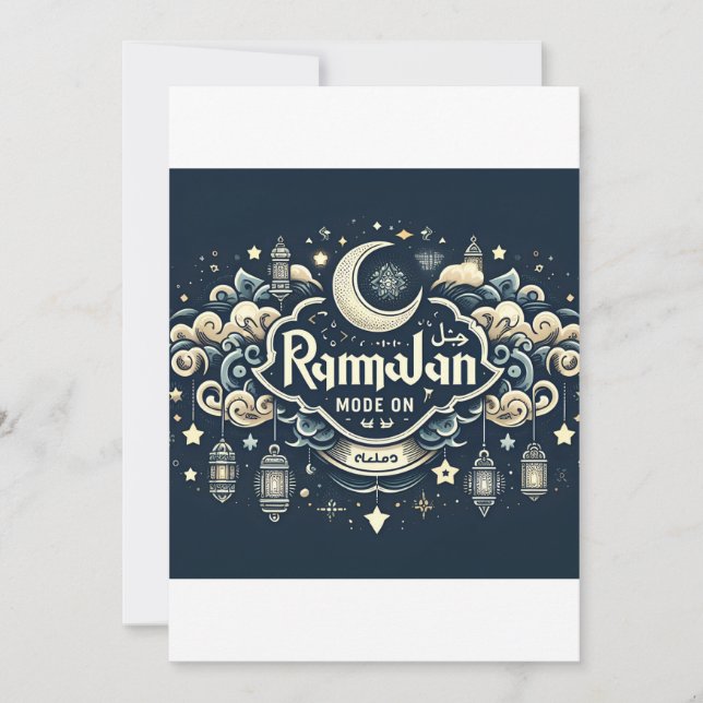 Faire-part Célébrer le Ramadan avec le mode RamadanOn (Devant)