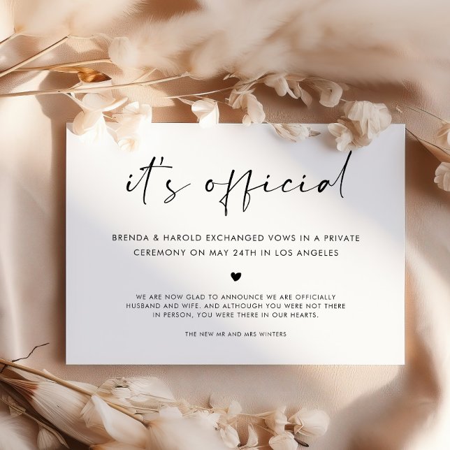 Faire-part C'est un simple Mariage officiel (Créateur téléchargé)