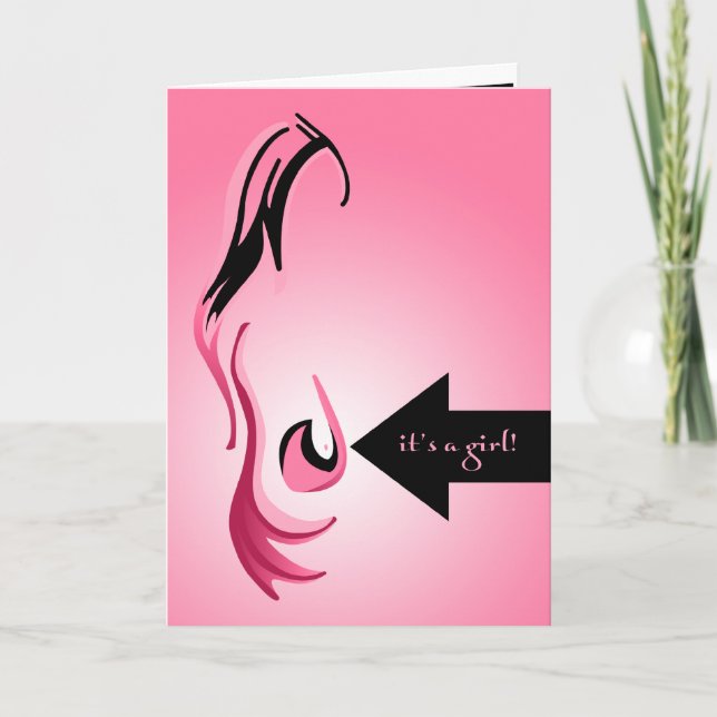 Faire-part c'est une fille ! : femme de markdrawn (Devant)