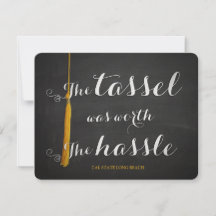 Chalkboard & Tassel Classe de Graduation 2019