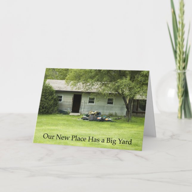 Faire-part Changement d'adresse : Big Yard (Devant)
