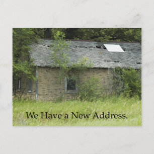 Faire-part Changement d'adresse Carte postale : Fixer le haut