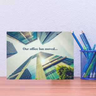 Faire-part Changement d'adresse d'un immeuble de bureaux mode