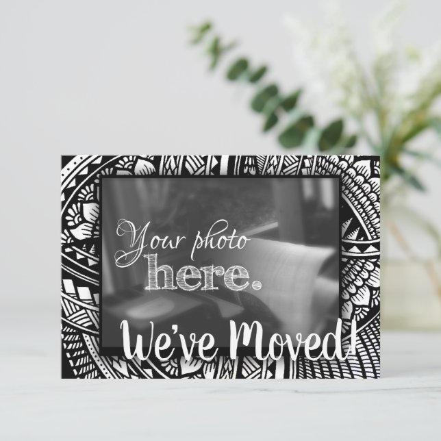 Faire-part Changement d'adresse Nous avons déménagé Bénédicti (Debout devant)