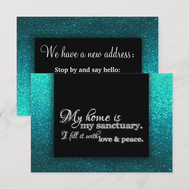 Faire-part Changement d'adresse Nous avons déménagé Bénédicti (Devant / Derrière)