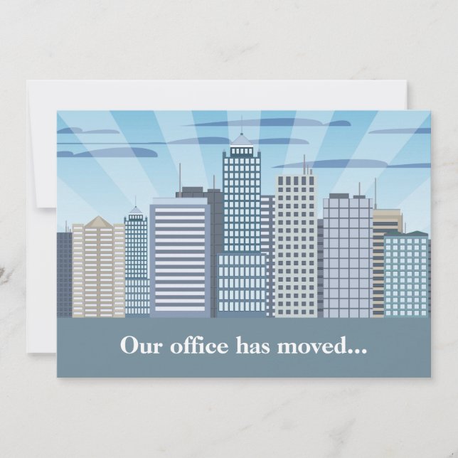 Faire-part Changement d'adresse professionnelle Modernisation (Devant)