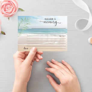 Faire-part Charm Ocean Beach View Partager une présence mémoi