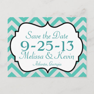 Faire-part Chevron Enregistrer la carte postale Date