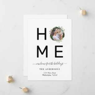 Faire-part Chic Nouvelle maison pour vacances Wreath Photo Mo