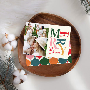 Faire-part Chritsmas vintages colorés