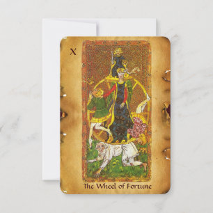 FAIRE-PART CIOTS DE RENAISSANCE ANTIQUE 10/LA ROUE DE FORTUNE