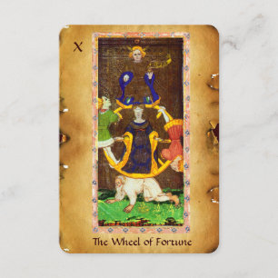 FAIRE-PART CIOTS DE RENAISSANCE ANTIQUE 10/LA ROUE DE FORTUNE