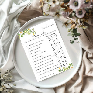 Faire-part Citron sur ou sous la douche nuptiale