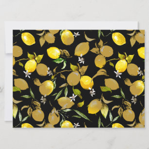 Faire-part citrons d'aquarelle 30