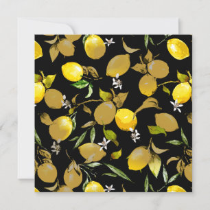 Faire-part citrons d'aquarelle 30