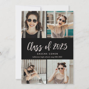 Faire-part Classe de 2022 Photo Collage Graduation personnali